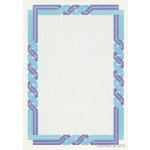 Decadry Certificate Paper, Twist Blue Cyan