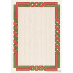 Decadry Certificate Paper, Twist Red Green