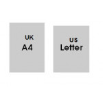 US Letter Size Paper. 120gsm. White. Box of 4 Reams