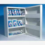 Wallace Metal First Aid Wall Cabinet, 1-50 Persons