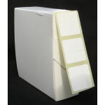 White Labels in Dispenser 50mm x 38mm Pack of 1000