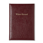 Montana Grain Leather Wine Record Book