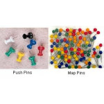 Essentials Map And Push Pins