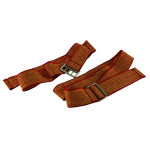 Document Strap With 3-Pronged Buckle, 900mm, Red and Gold, Pack of 6