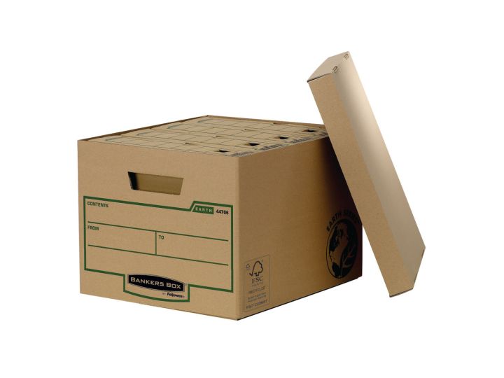 Bankers R-Kive Earth Series Storage Boxes, Brown, Pack of 10