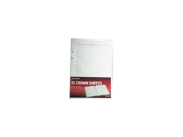 Crown 3C, 5 Column Abstract Analysis Refill Sheets, Size 324 x 229mm, Pack of 100