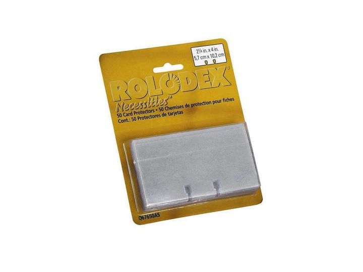 Rolodex Classic 200 Rotary Card File Sleeves. Pack of 50