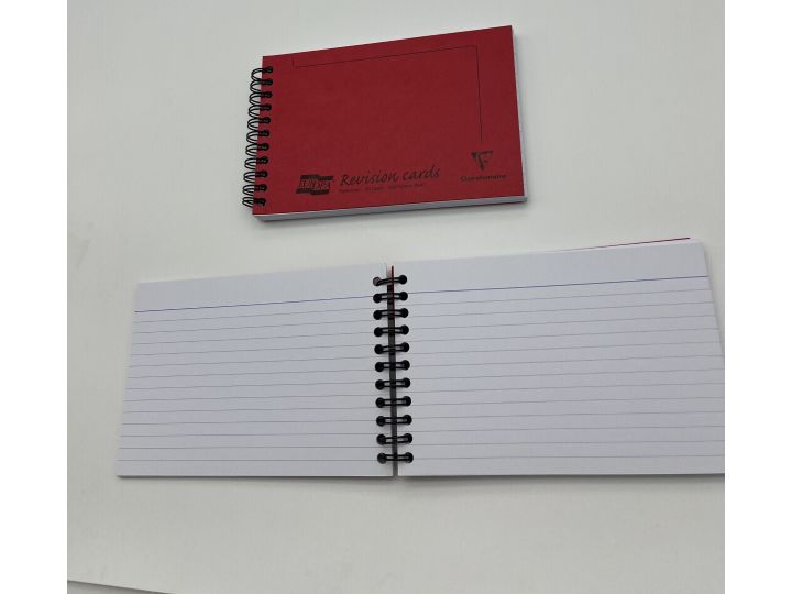Europa Revision Cards, Spiral bound book of 50 cards, 152 x 102mm