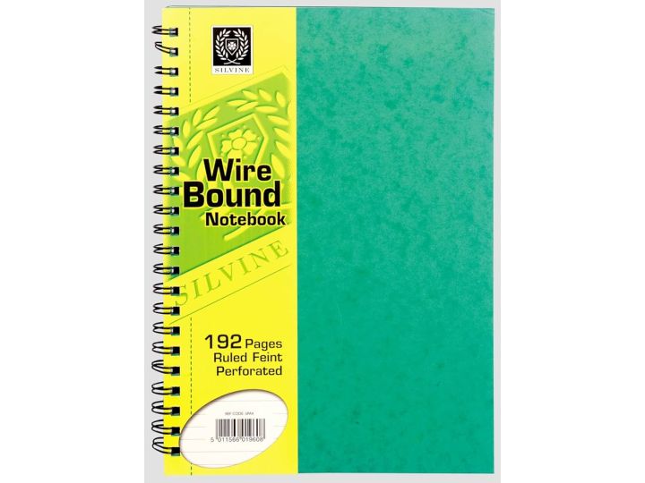 Silvine Spiral Notebook SPA4 96 Sheets Feint ruled A4