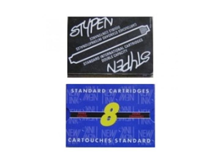 International Standard Double Capacity Ink Cartridges, 75mm, Blue, Pack of 8