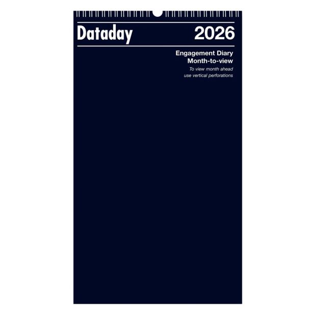 Dataday 53 Engagement Diary Month-to-view Calendar 2026