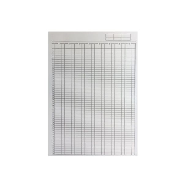 Q Connect Analysis Pad 8 Column A4