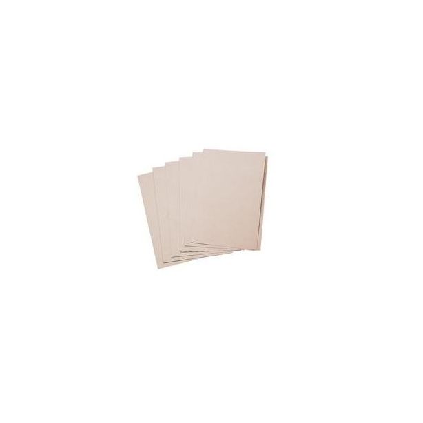 Q Connect Square Cut Folder. Kraftliner. Foolscap. Buff. Pack of 100