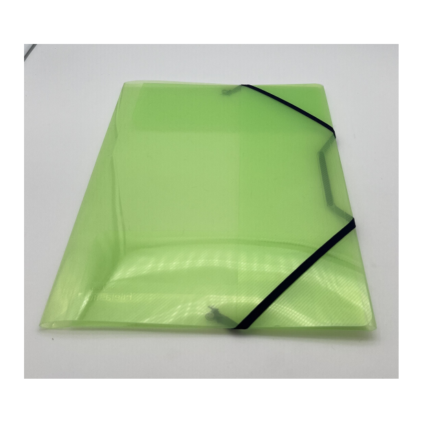 Snopake Superline Filelastic A4 Transparent Green, Dark Blue Elastic