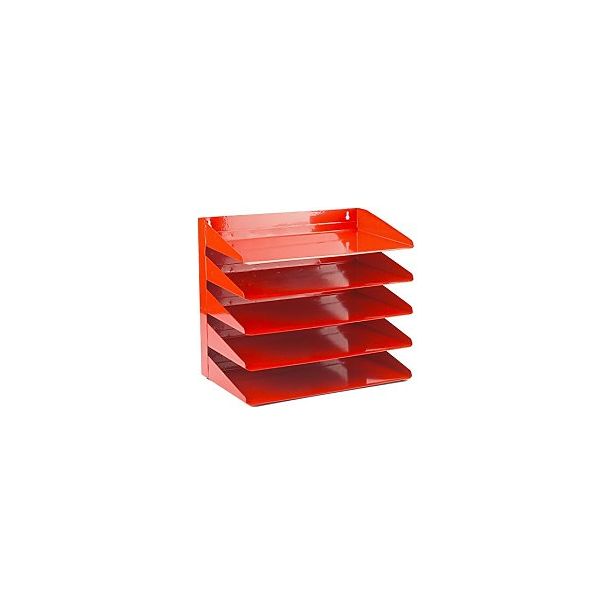 Avery 5-Tier Steel Letter Rack Red 605 