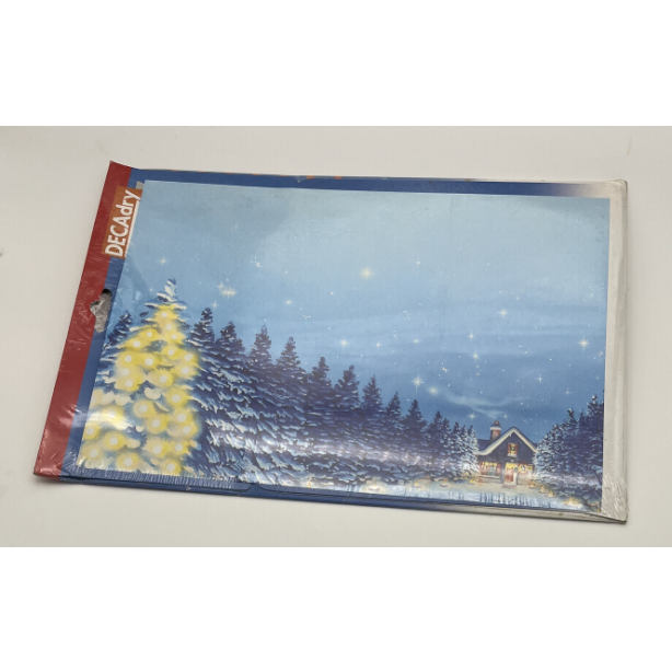 Decadry 3 Fold Event Cards A4 Christmas Welcome 135gsm Pack of 25 sheets