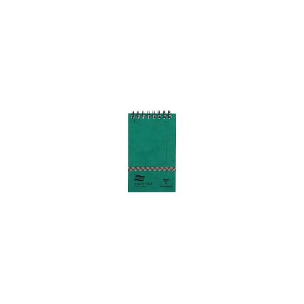 Clairefontaine Europa Minor Pad, 127 x 76mm, Lined Paper, Green Cover