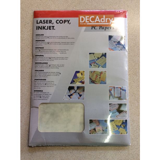 Decadry Marble Brown Post Cards 155gsm, Pack of 72 Cards