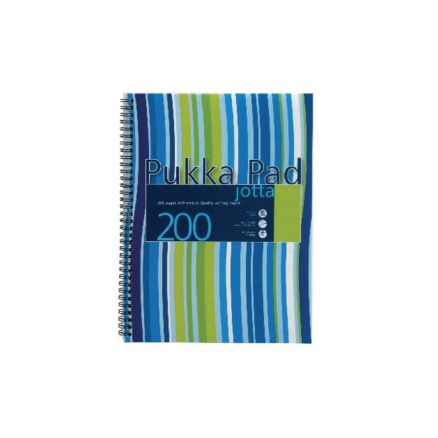 Pukka Polypropylene Cover Wirebound Notebook, A4, Blue