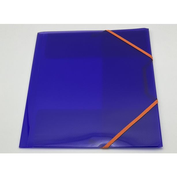 Snopake Filelastic A4 Electra Purple, Orange Elastic