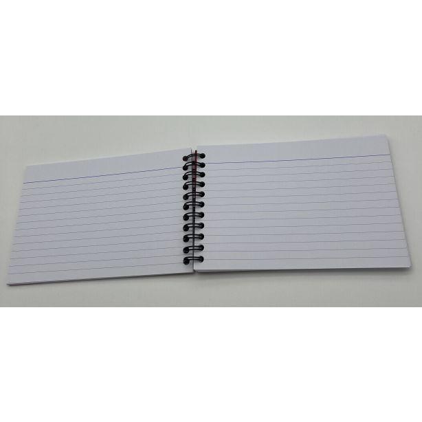Europa Revision Cards, Spiral bound book of 50 ruled cards, 152 x 102mm
