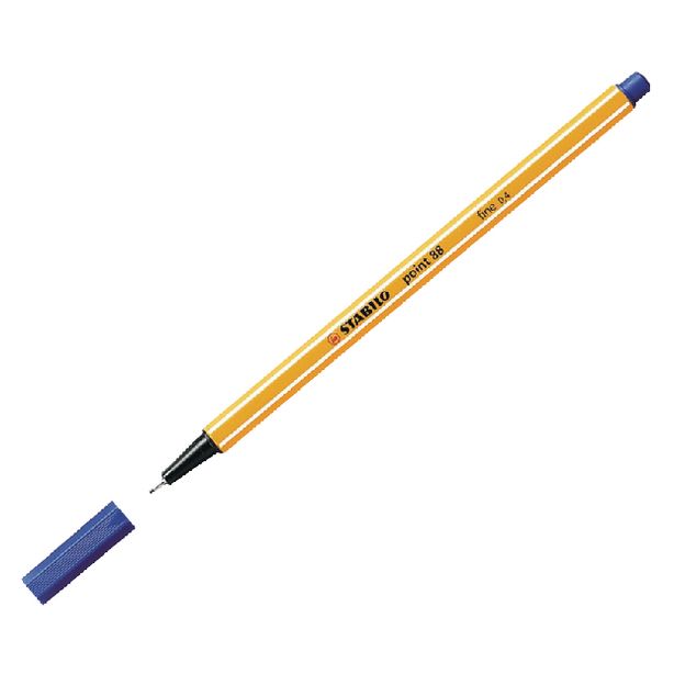 Stabilo Point 88 Fineliners. 0.4mm. Blue. Pack of 10 