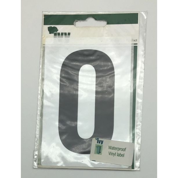 Ivy Wheelie Bin Adhesive Label No: 0 Size 120 x 80mm 1 sheet