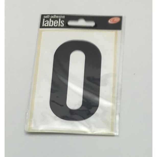 Wheelie Bin Adhesive Label No: 0 Size 120 x 80mm 1 sheet