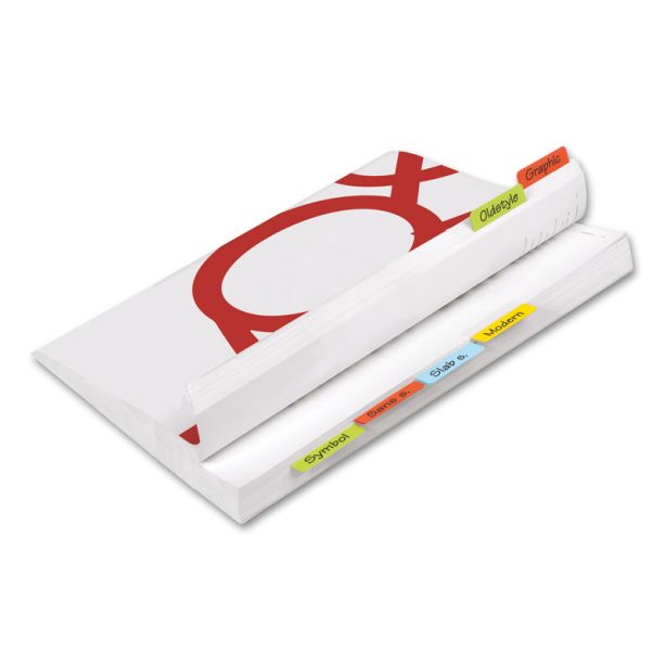 File and Display Self Adhesive Tabs 12 x 40mm White, Pack of 240