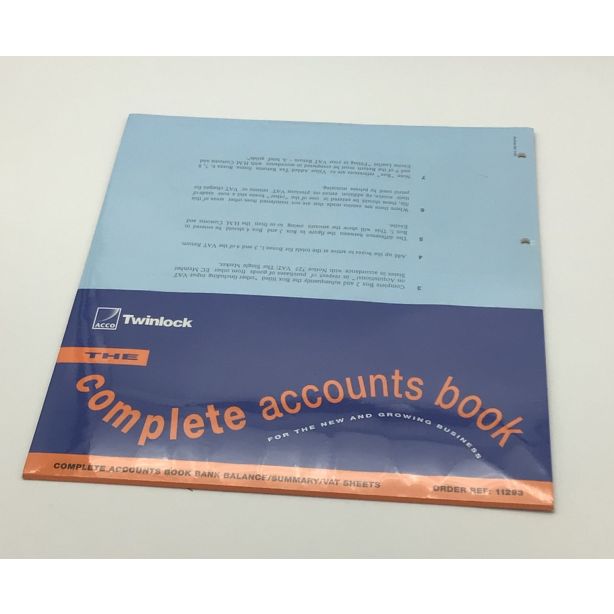 Twinlock Bank Balance/Summary/VAT Sheets Refill, 11293, for Complete Accounts Book