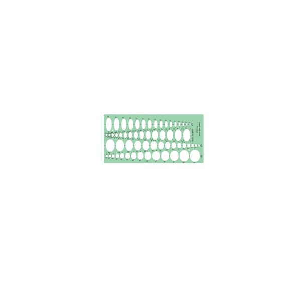 Linex Ellipse Template, Pen:0.5mm, Size:260x128mm