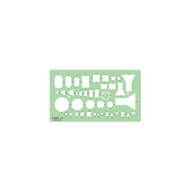 Linex Electro Template 1184, Size:165x95mm