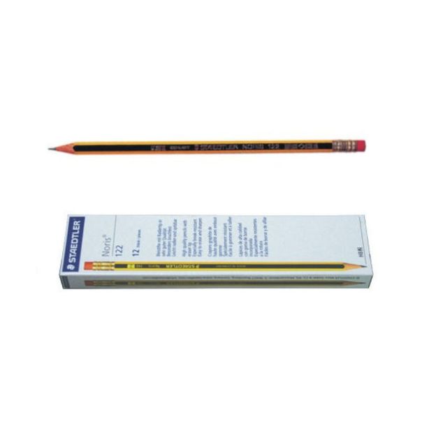 Staedtler Noris Pencil HB Eraser-Tipped 122-HBRT