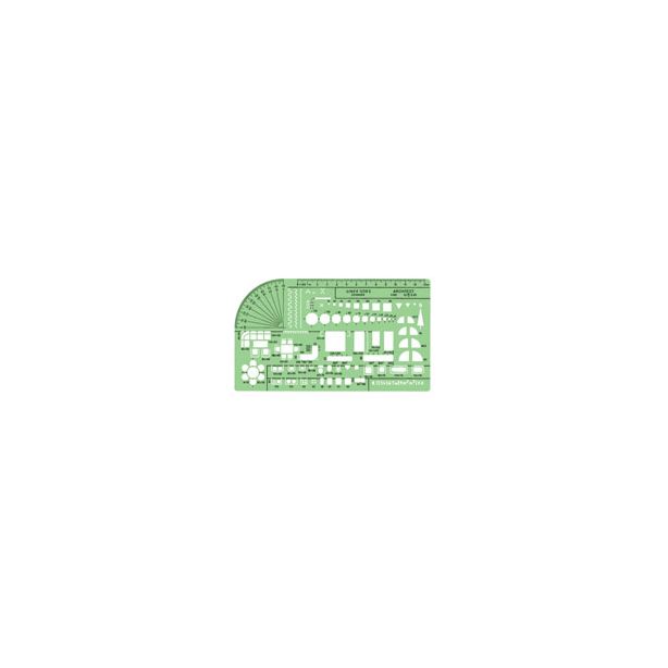 Linex Universal Architecture Template, Size:200x115mm