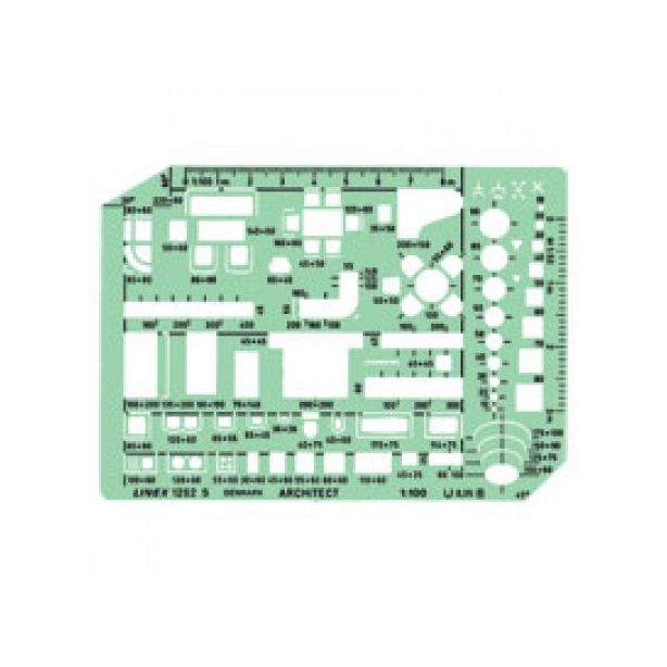Linex Furniture Template, Scale:1:50, Pen:0.35mm, Pencil:0.5mm, Size:230x160mm