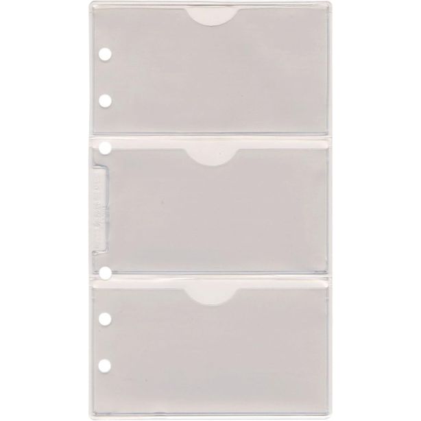 Filofax Personal size Business Card Holder Organiser Refill 133616