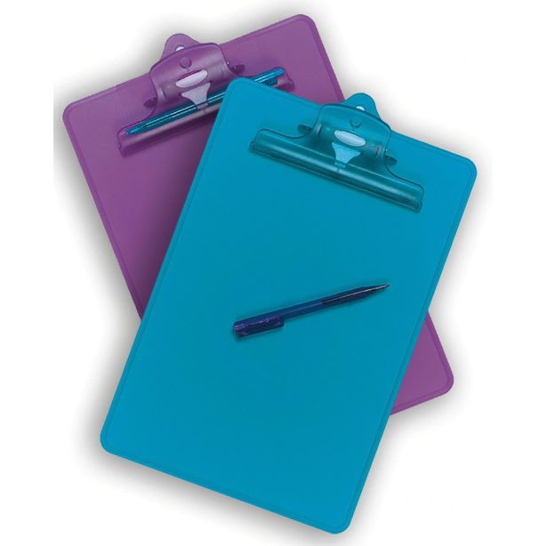 Snopake Clipboard With Penholder, Electra Green