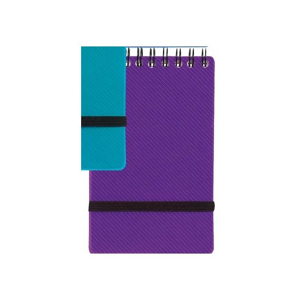 Snopake 127 x 76mm NoteGuard Hardback Notebook Purple