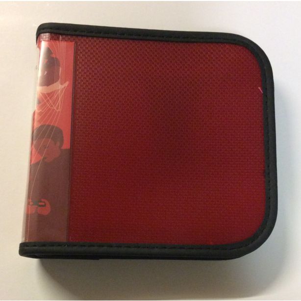 Snopake Zip CD Wallet, Red