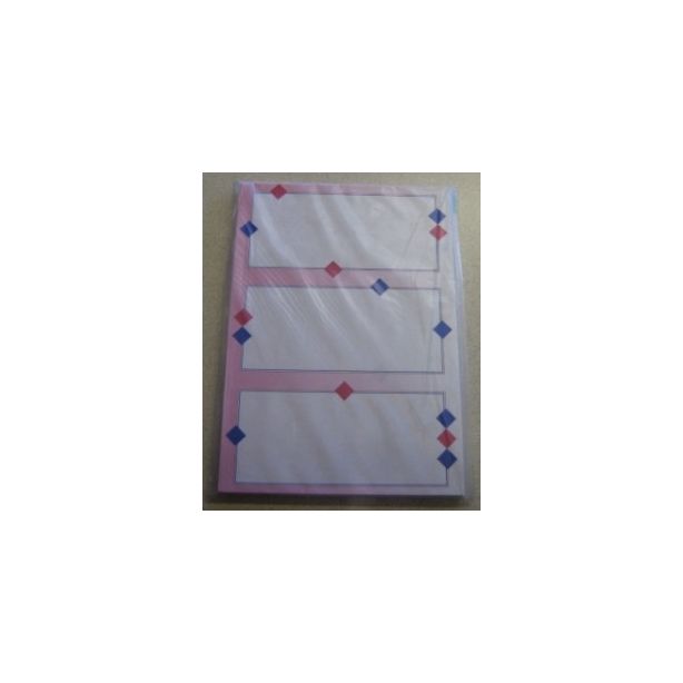 Decorative 3 Fold Paper - Geometric Pink
