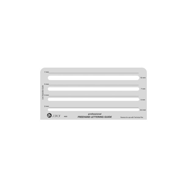Jakar Professional Freehand Lettering Guide 4605