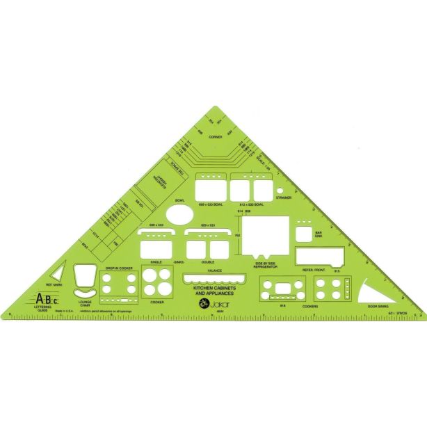 Jakar 4644  Kitchen Cabinet & Appliances Template Scales 1:25 1:50