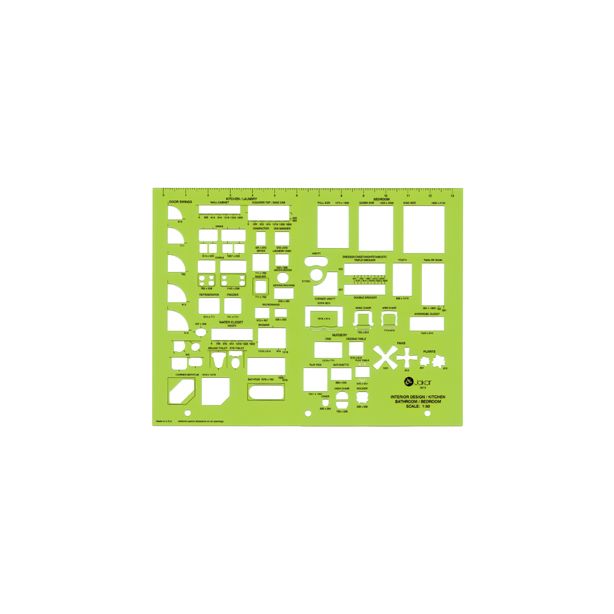 Jakar 4673 Interior Design Template Scale 1:50