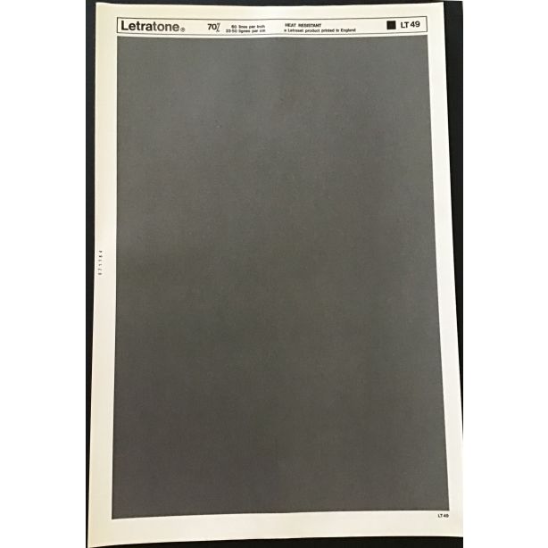 Letraset Letratone 49 70% 60 lines per inch 23.50 lines per cm