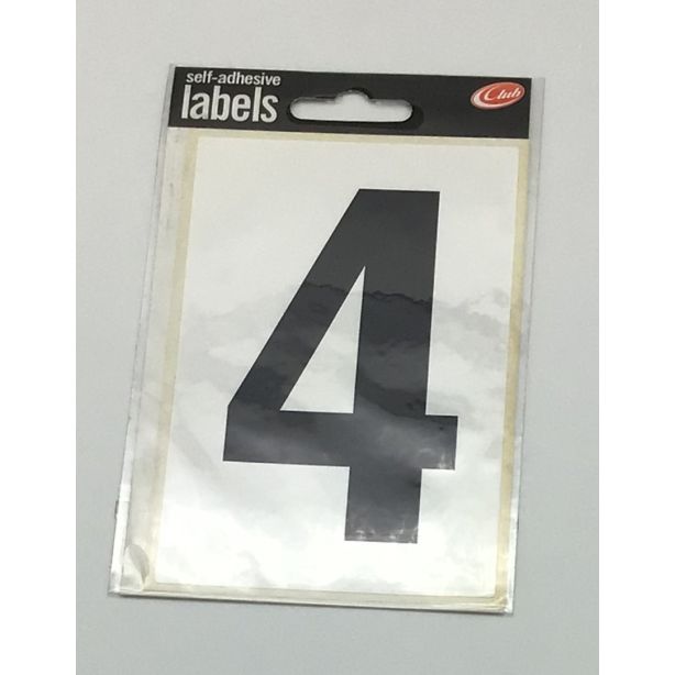 Wheelie Bin Adhesive Label No: 4 Size 120 x 80mm 1 sheet
