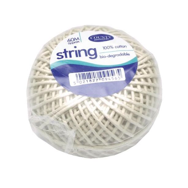 Cotton Bio-degradable String, 60m