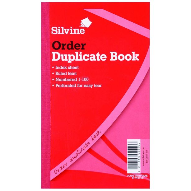 Silvine Duplicate Book 210x127mm (8.25x5'') Order 610