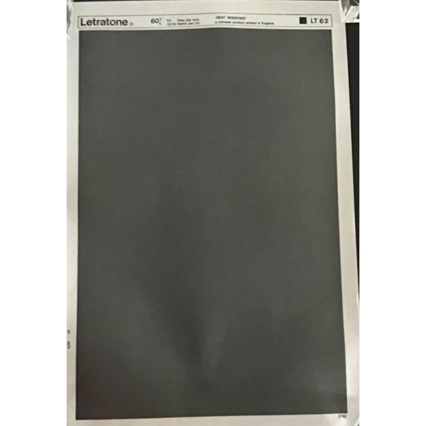 Letraset Letratone 62 60% 85 lines per inch 33.50 lines per cm