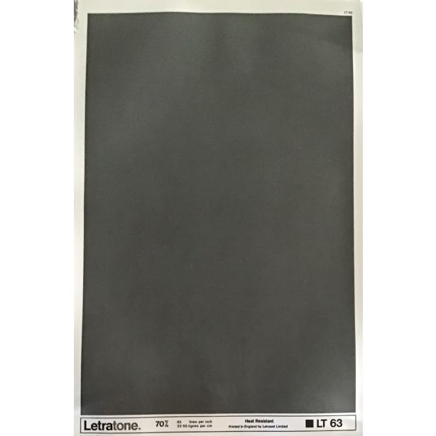 Letraset Letratone 63 70% 85 lines per inch 33.50 lines per cm