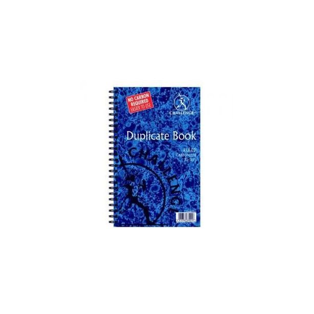 Challenge Duplicate Book, 210 x 130mm, Feint Wirebound Carbonless